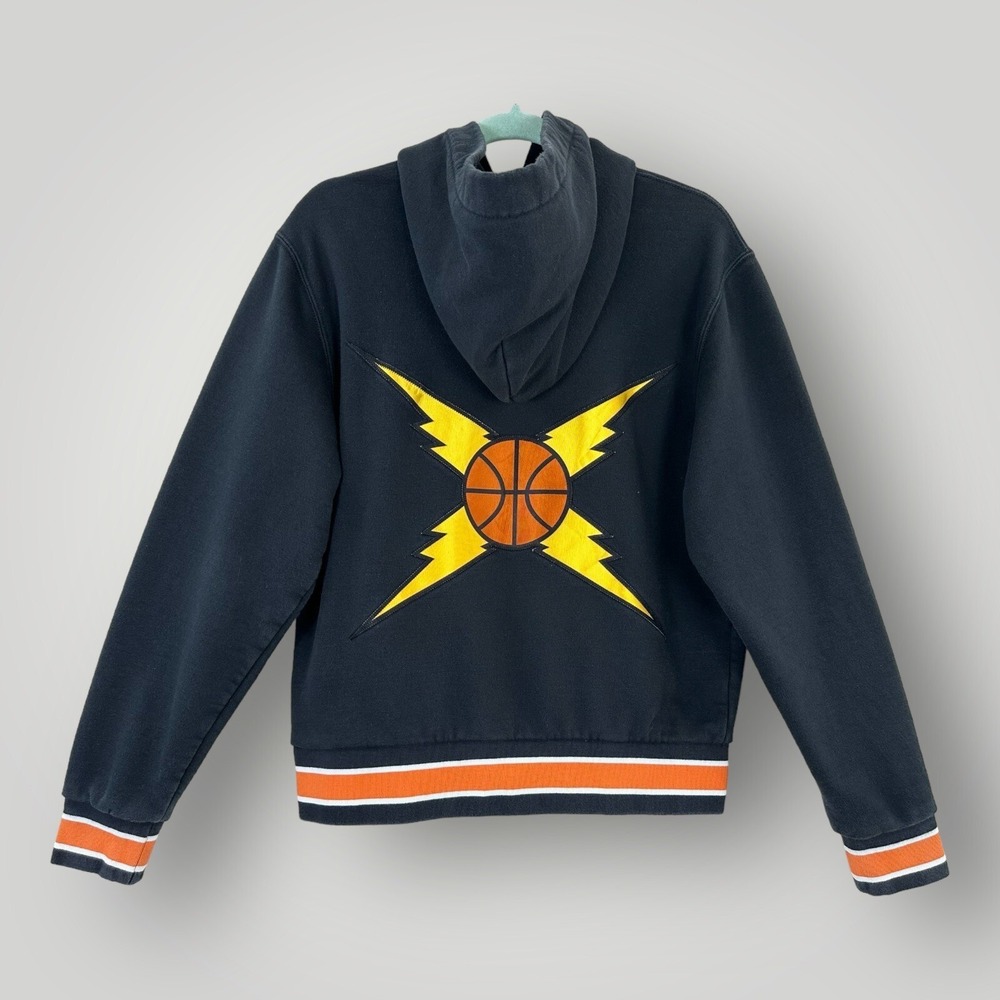 All City By‎ Just Don Hoodie Mens Small Black Bolt Streetwear Pullover
